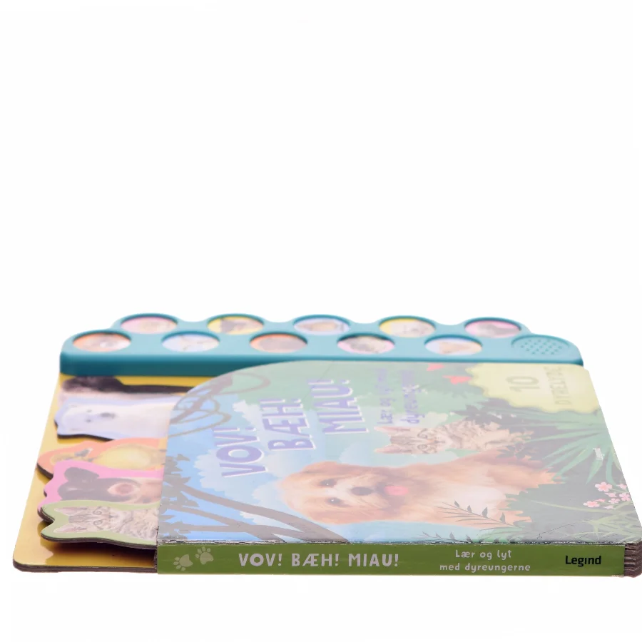 Vov! Bæh! Miau! - lær og lyt med dyreungerne af <Bogens forfattere> (Bog)