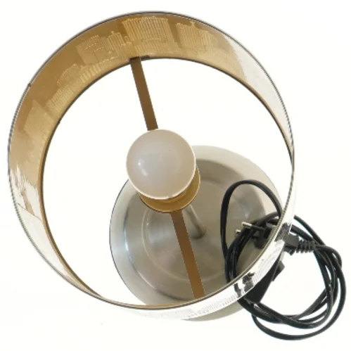 Bordlampe med stadsudsigt fra Rema 1000 (str. 38 cm)