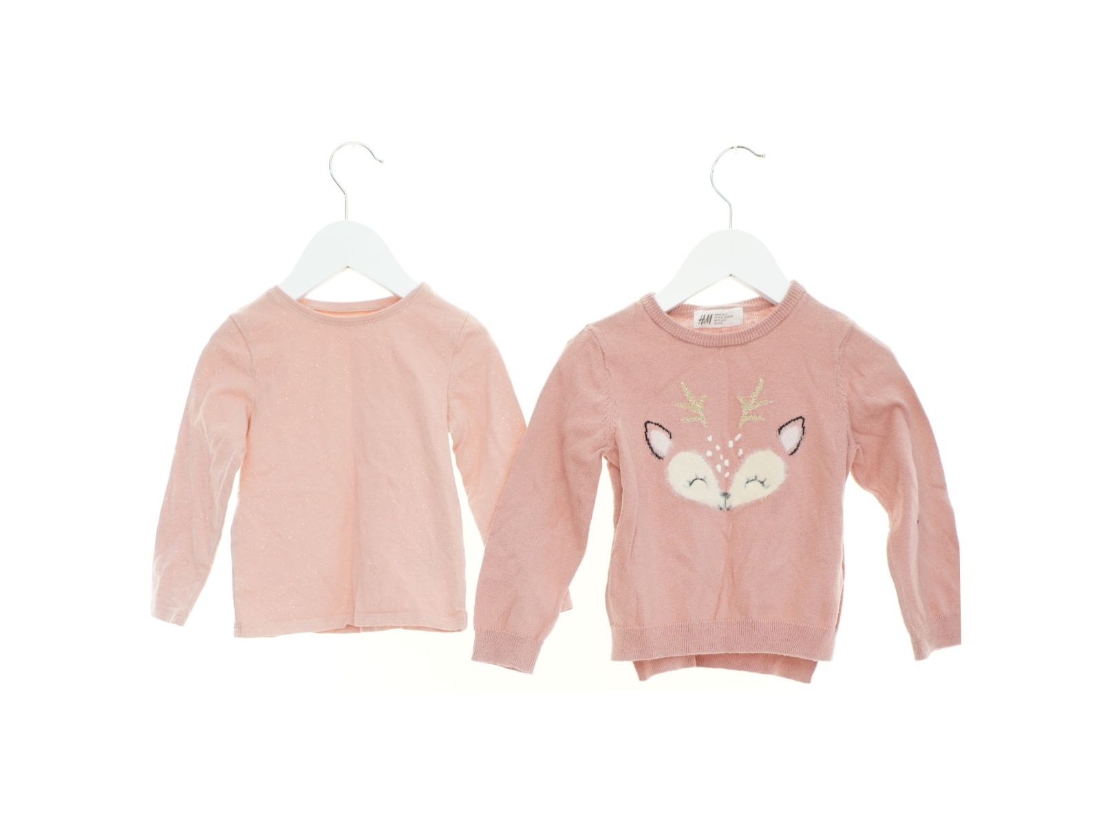Bluse (2 stk.) fra H&M (str. 92 cm)