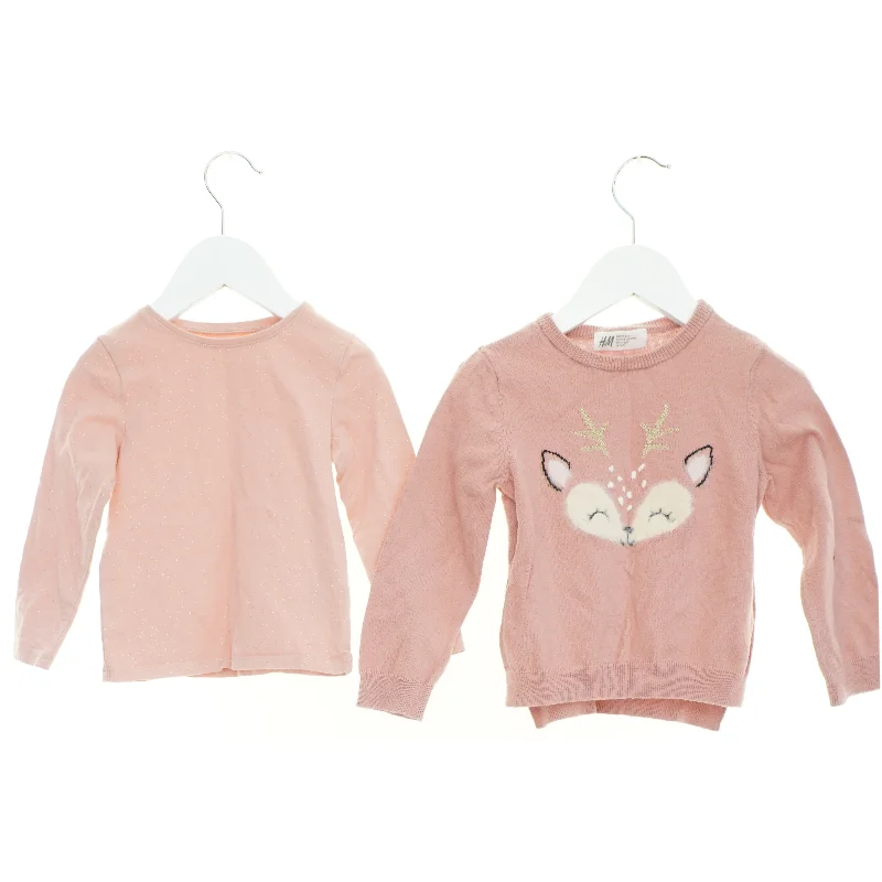 Bluse (2 stk.) fra H&M (str. 92 cm)