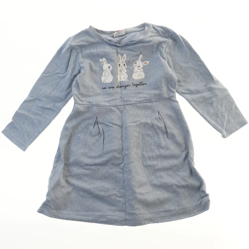 Børne kjole med kanin motiv (str. 128)