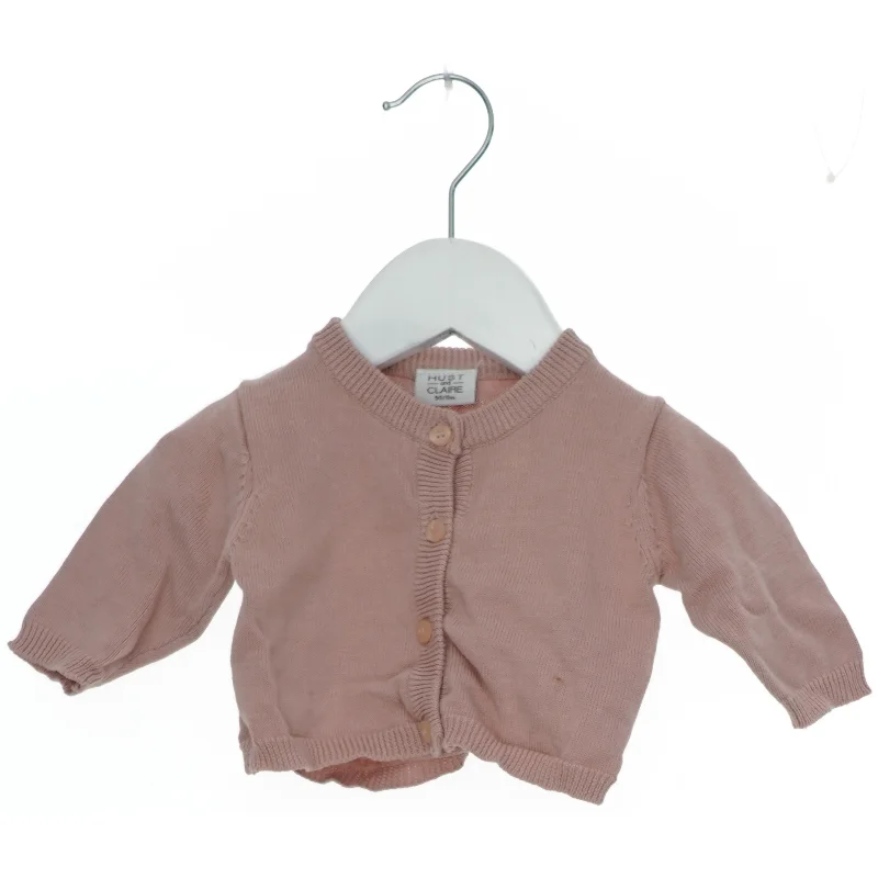Lyserød cardigan til børn fra Hust & Claire (str. 50)