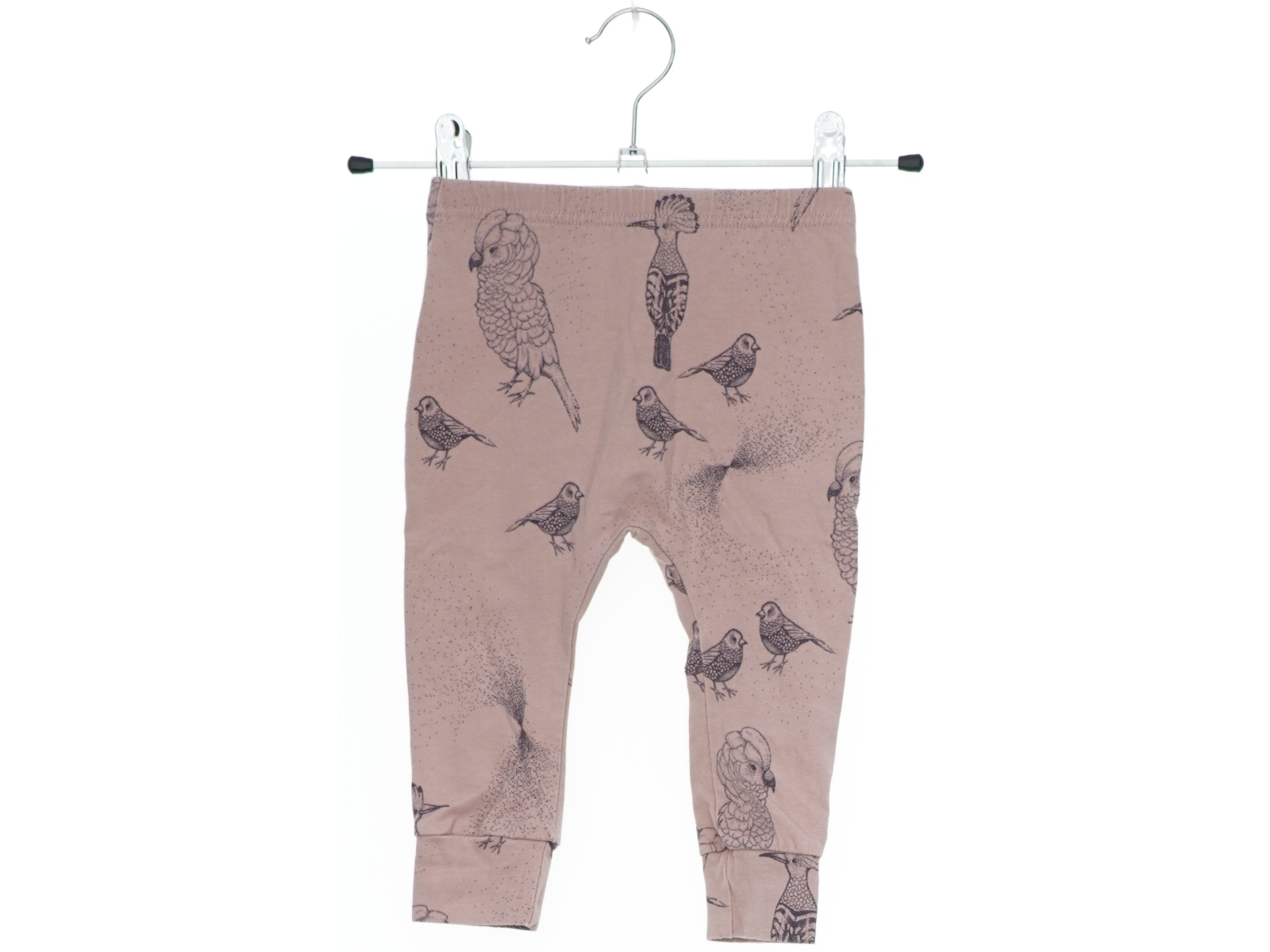 Børneleggings med fugleprint fra Fixoni (str. 74)