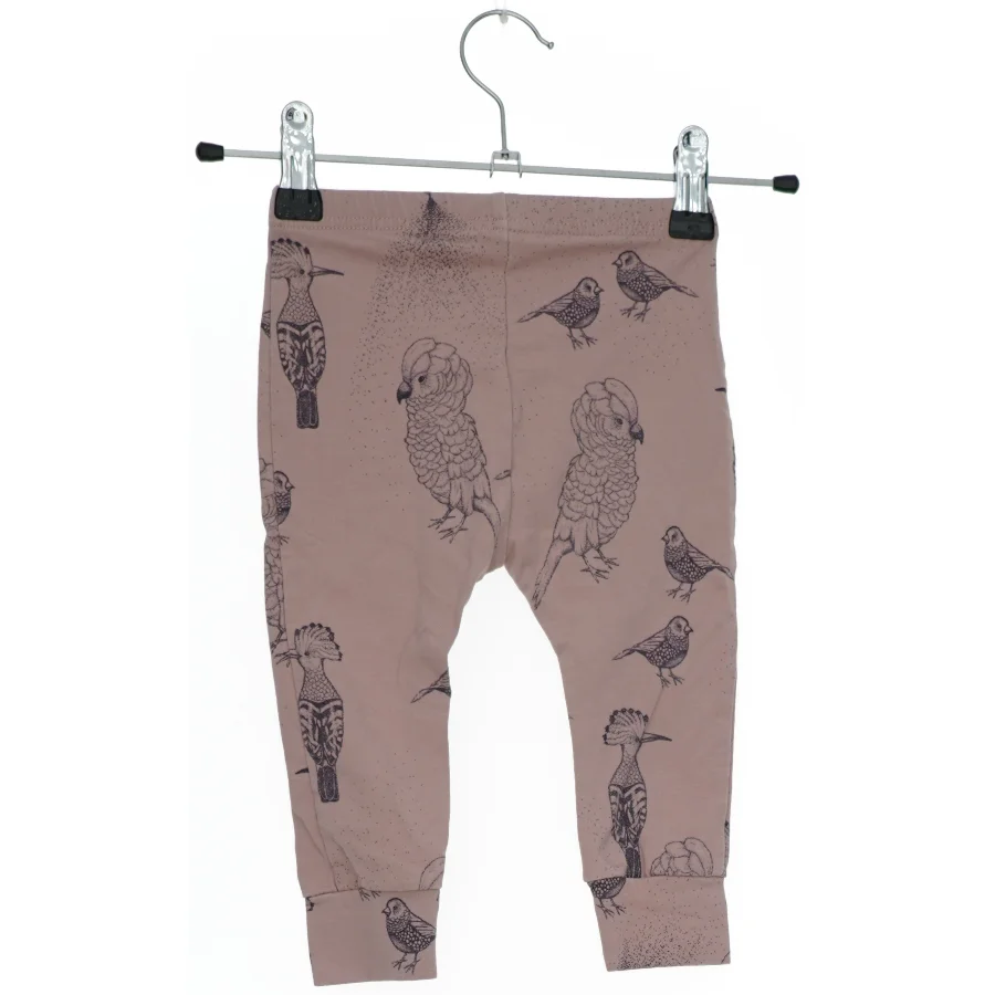 Børneleggings med fugleprint fra Fixoni (str. 74)