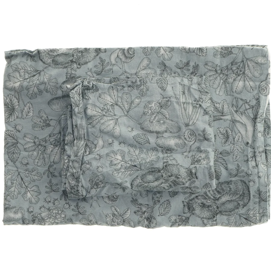 Sengetøj med naturmønster (str. pude 50x35, dyne 120x95 cm)