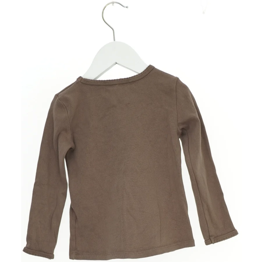 Brun rib Bluse fra H&M (str. 110 cm)