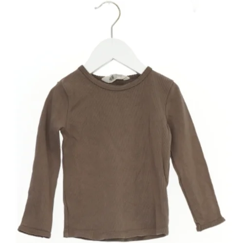 Brun rib Bluse fra H&M (str. 110 cm)