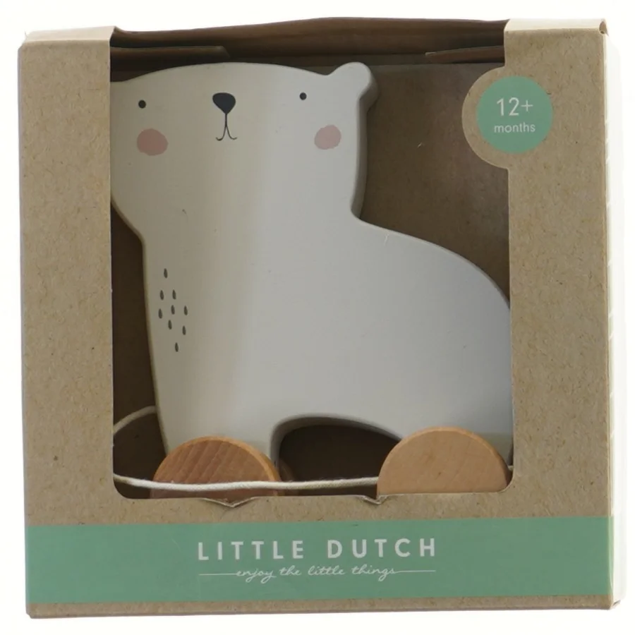 Lille træktøj af en isbjørn fra Little Dutch (str. 17x16 cm)