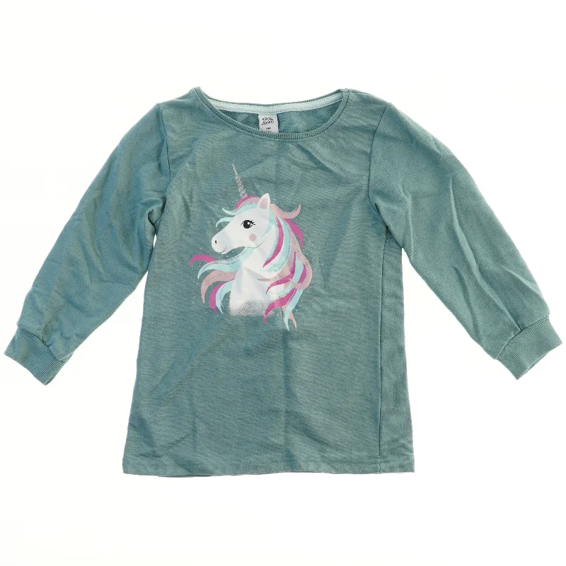 Langærmet bluse med enhjørning fra Kiki&koko (str. 116)