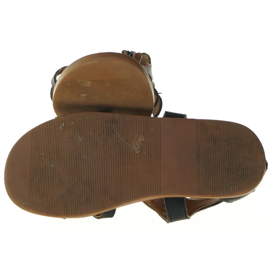 Sorte lædersandaler str. 31 fra H&M (str. 31 )