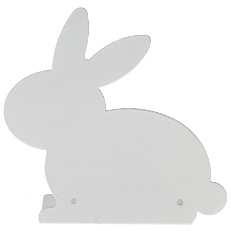 Bunny-design bogstøtte fra Søstrene Grene (str. 23x23 cm)