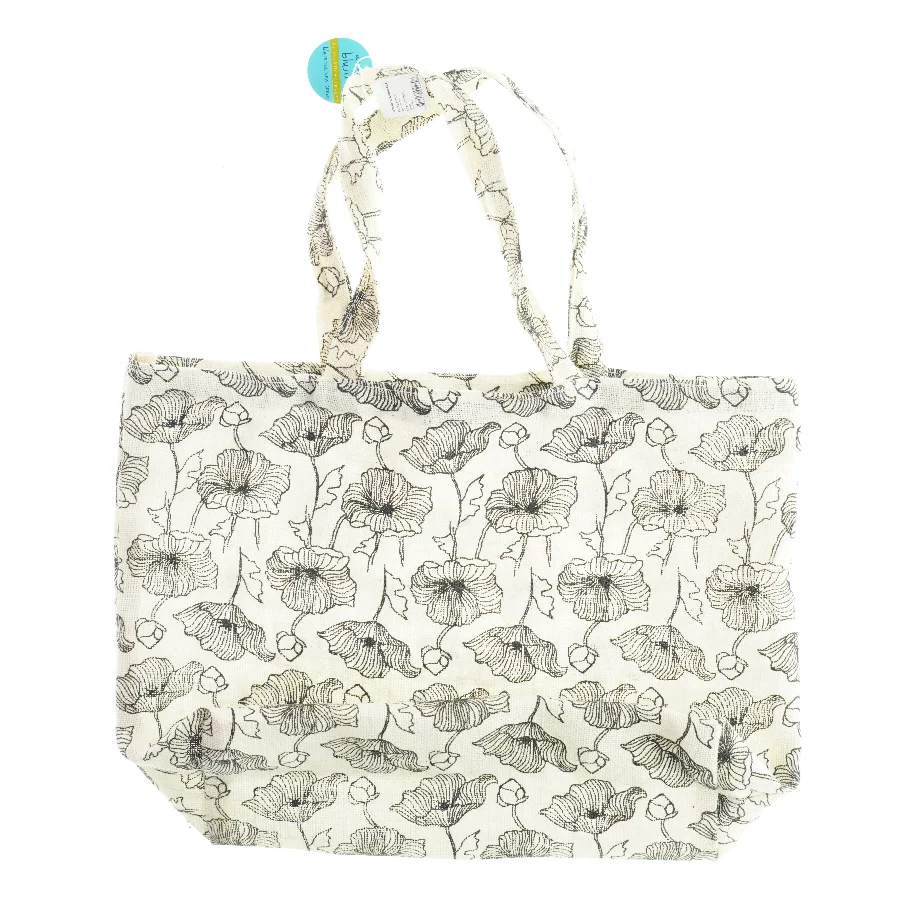 Taske med blomster (str. 55 x 15 x 40 cm)