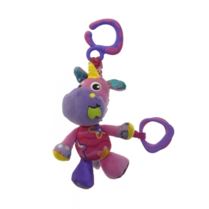 Unicorn babylegetøj med klips fra Playgro (str. 19 cm)