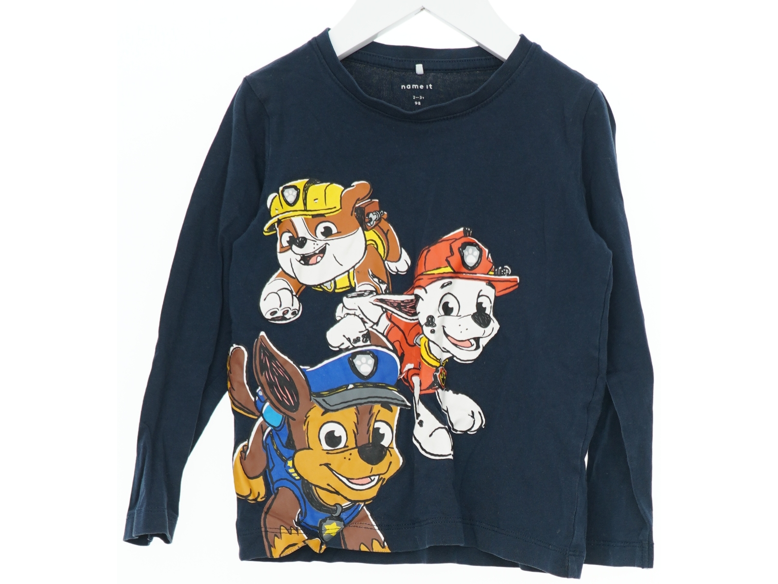 Langærmet T-shirt med Paw Patrol motiv fra Name It (str. 98)