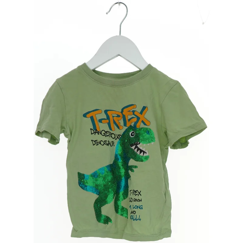 Grøn T-shirt med dinosaur print fra H&M (str. 98)