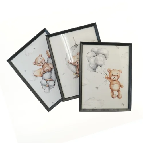 Børneplakater med bjørne fra IKEA (str. 42x32,5 cm)