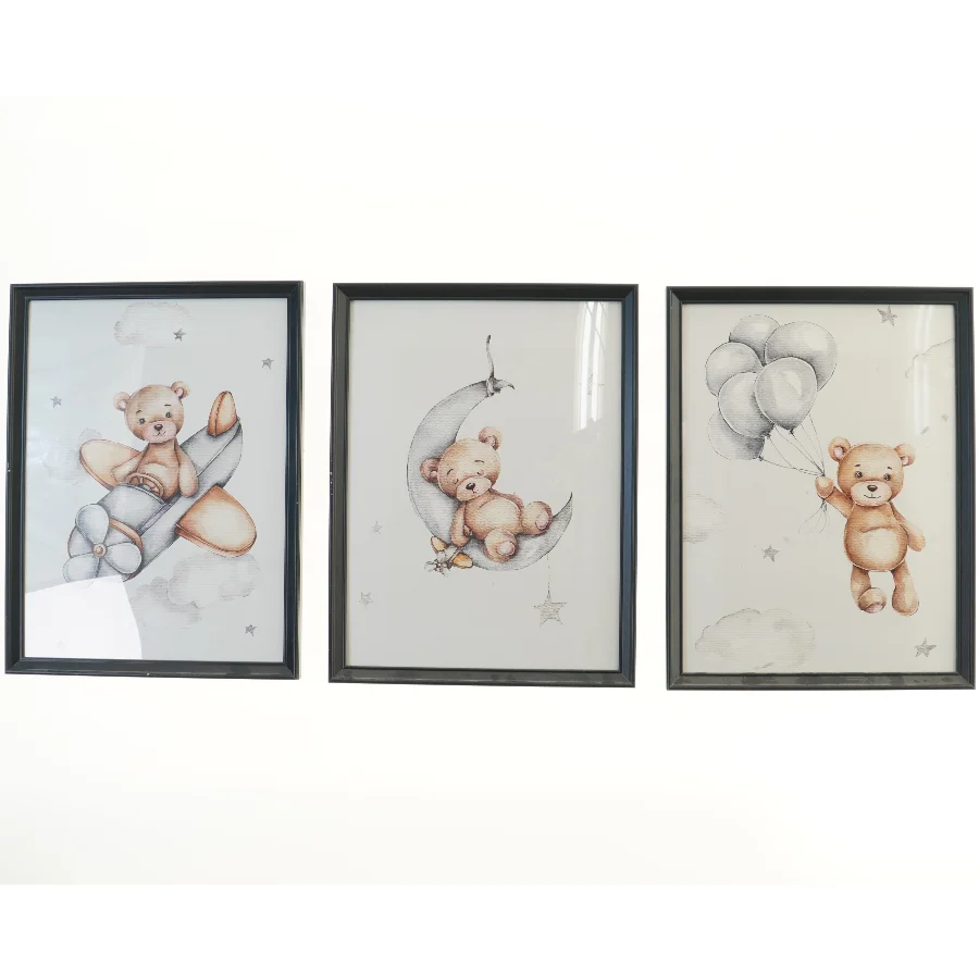 Børneplakater med bjørne fra IKEA (str. 42x32,5 cm)