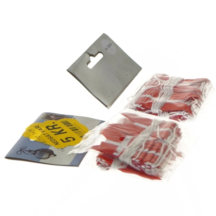 Danmark flag guirlande, 4 meter fra Julefryd (str. 400 cm)