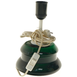 Holmegaard flaskeGrøn bordlampe (str. Ø 16 cm)