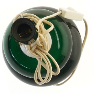 Holmegaard flaskeGrøn bordlampe (str. Ø 16 cm)