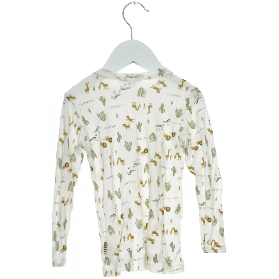 Langærmet bluse med dyremønster fra Joha (str. 92)