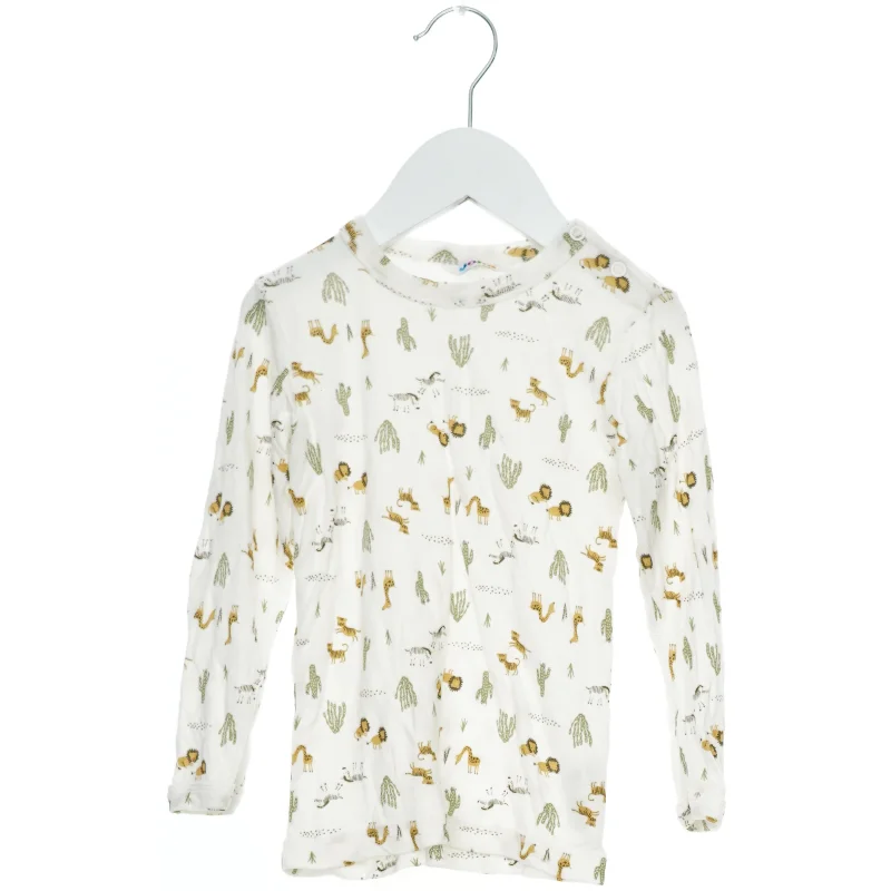 Langærmet bluse med dyremønster fra Joha (str. 92)