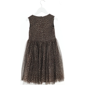 Leopardmønstret kjole med kattemotiv fra H&M (str. 128)