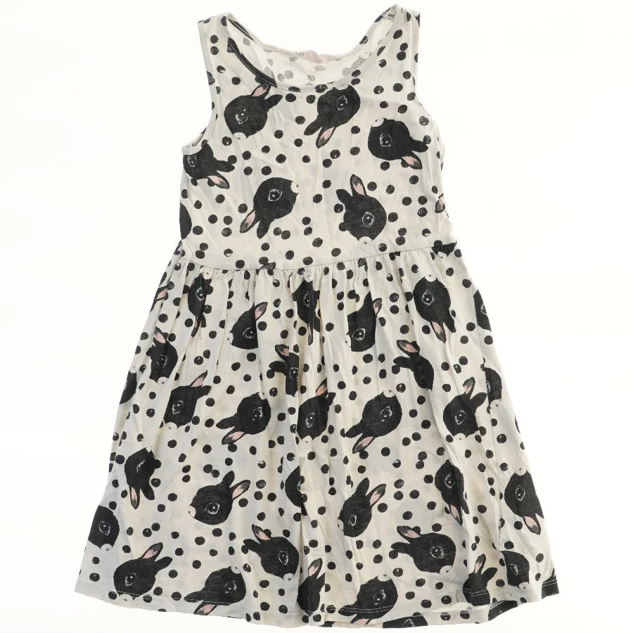 Polka Dot Kjole med Kaninprint fra H&M (str. 122)