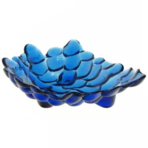 Glas skål formet som en blå frugt (str. 21x23 cm)