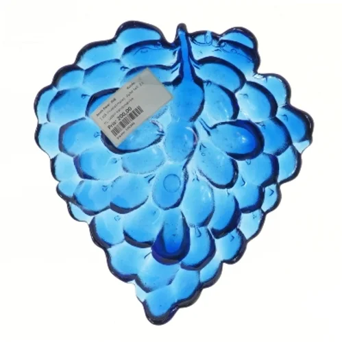 Glas skål formet som en blå frugt (str. 21x23 cm)