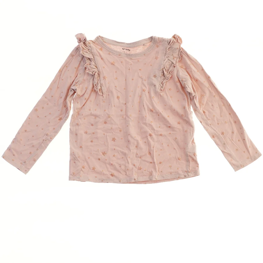 Langærmet bluse med stjerneprint fra Sinsay (str. 122)