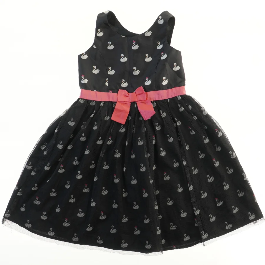 Pige kjole med svanemotiv fra H&M (str. 128)
