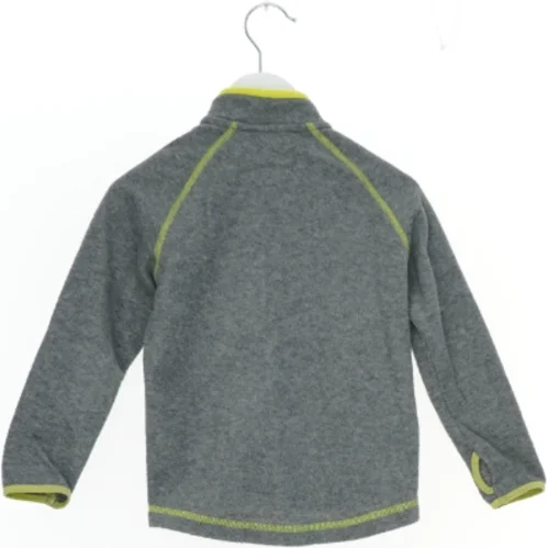 Grå fleecejakke med neon detaljer fra H&M (str. 98)