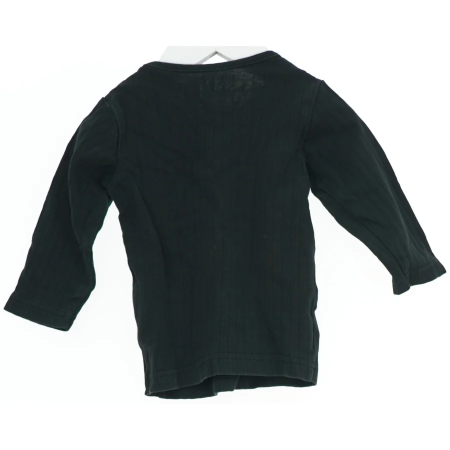 Sort langærmet stribet bluse fra Wheat (str. 74)