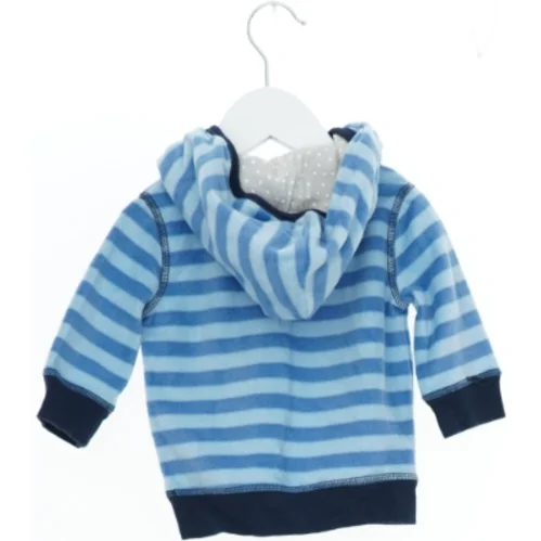 Blå stribet hættetrøje med bamseansigt fra Tiny Little Wonders (str. 80)