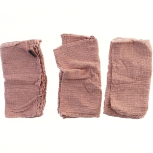 Gammelrosa stofbleer 3 stk fra Petit (str. 3 stk 60x60 cm)