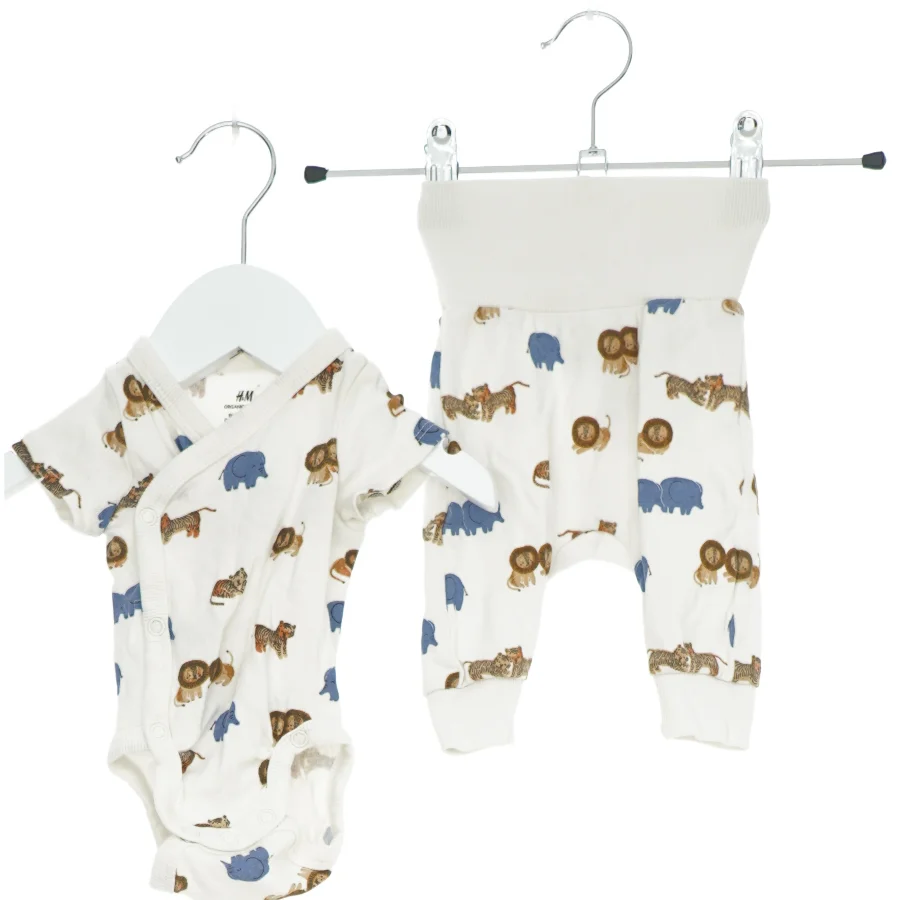 Sæt med bodystocking og bukser med dyremønster fra H&M (str. 50)