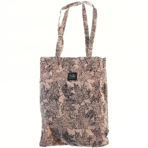 Stofpose med bladmønster fra Petit (str. 36x40 & 66x91 cm)