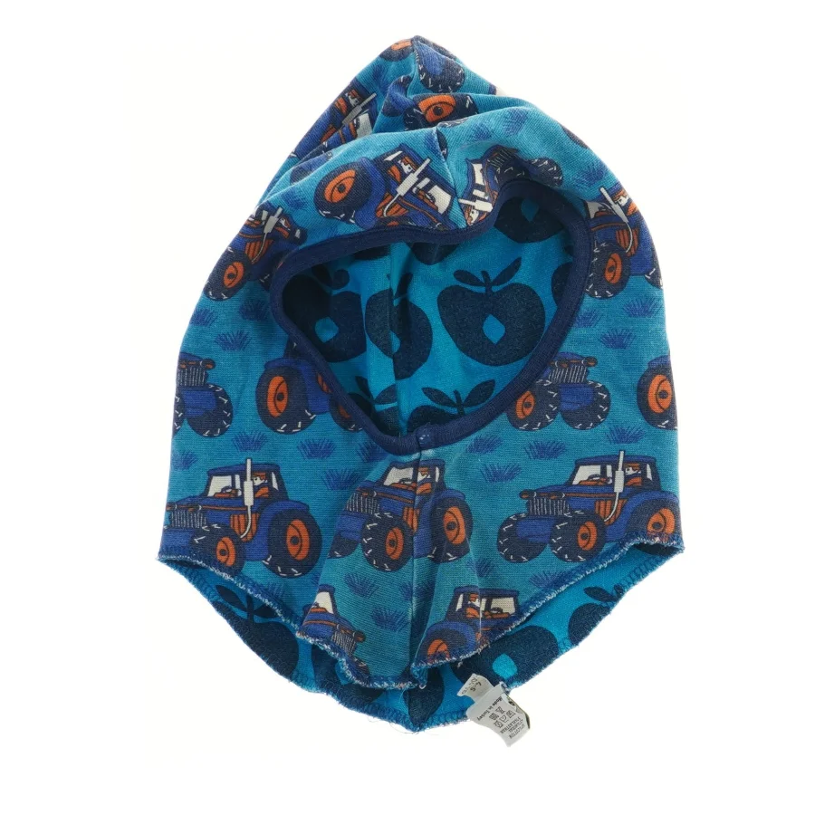 Børnehue med traktorprint fra Småfolk (str. 4-5 år )