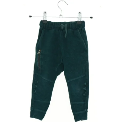 Fløjsbukser flaske grøn(str. 86 cm)