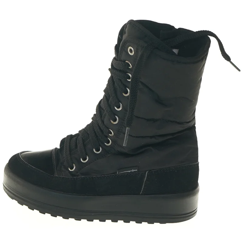 Sorte støvler fra mærket copenhagen med snøre (str. 33 )