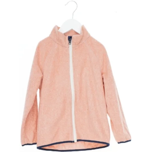 Orange fleecejakke med lynlås fra H&M (str. 110)