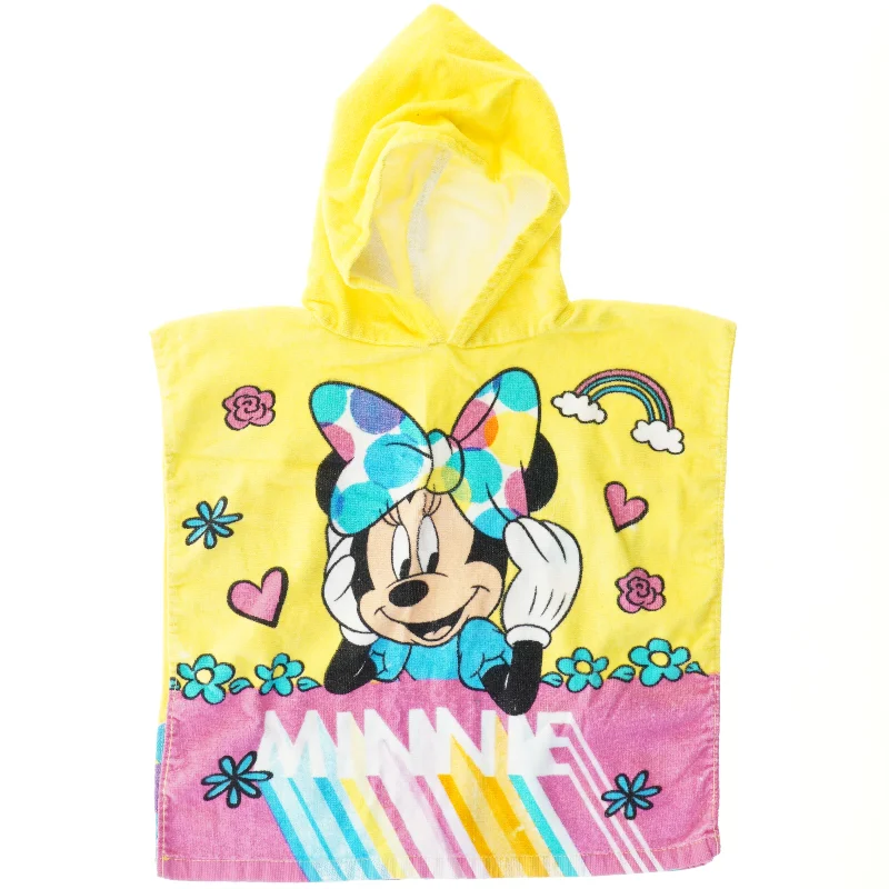 Minnie Mouse børneponcho fra Disney (str. 48x48 cm)