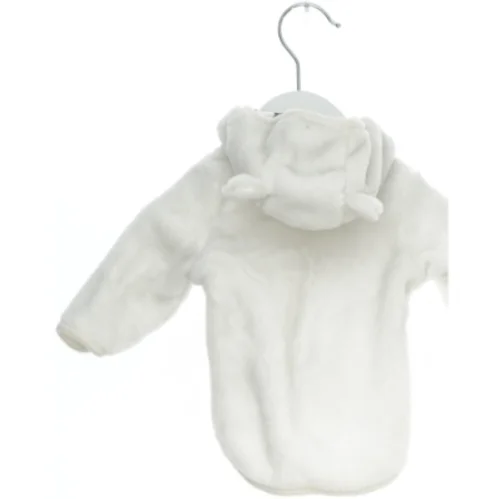 Hvid baby trøje med hætte fra H&M (str. 56)