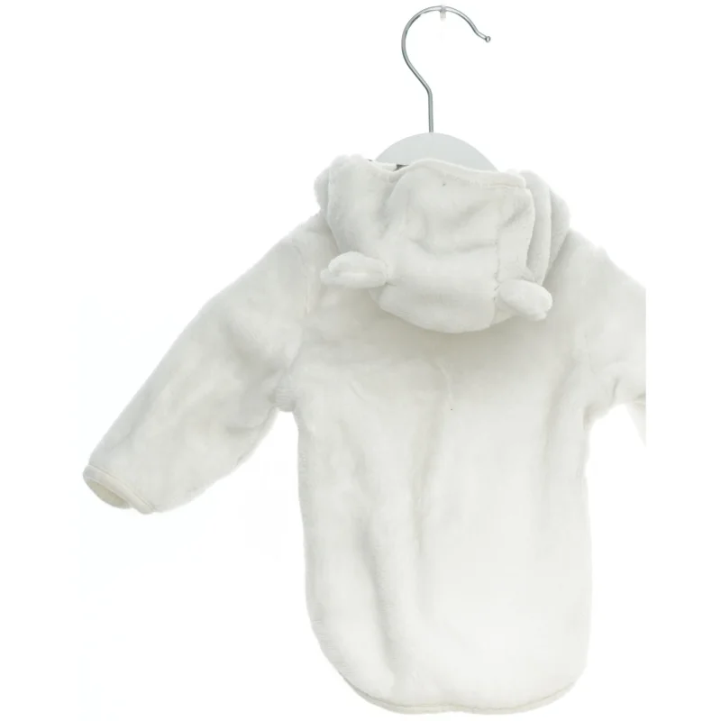 Hvid baby trøje med hætte fra H&M (str. 56)