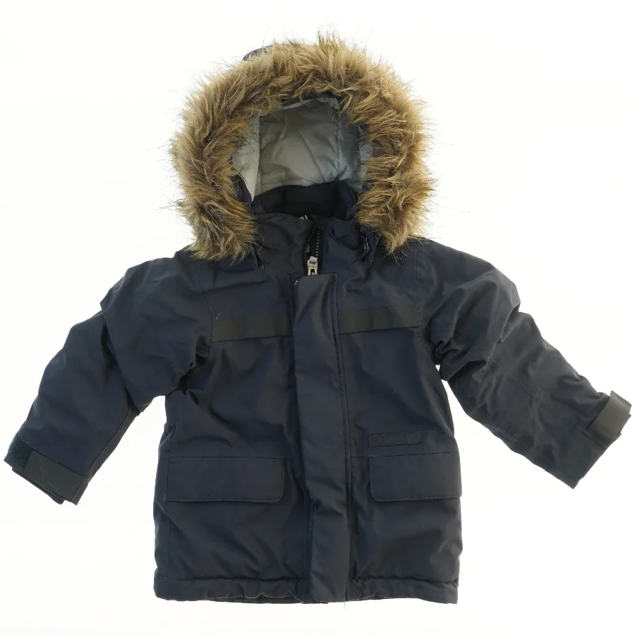 Vinterjakke med hætte og pels fra Didriksons (str. 92)