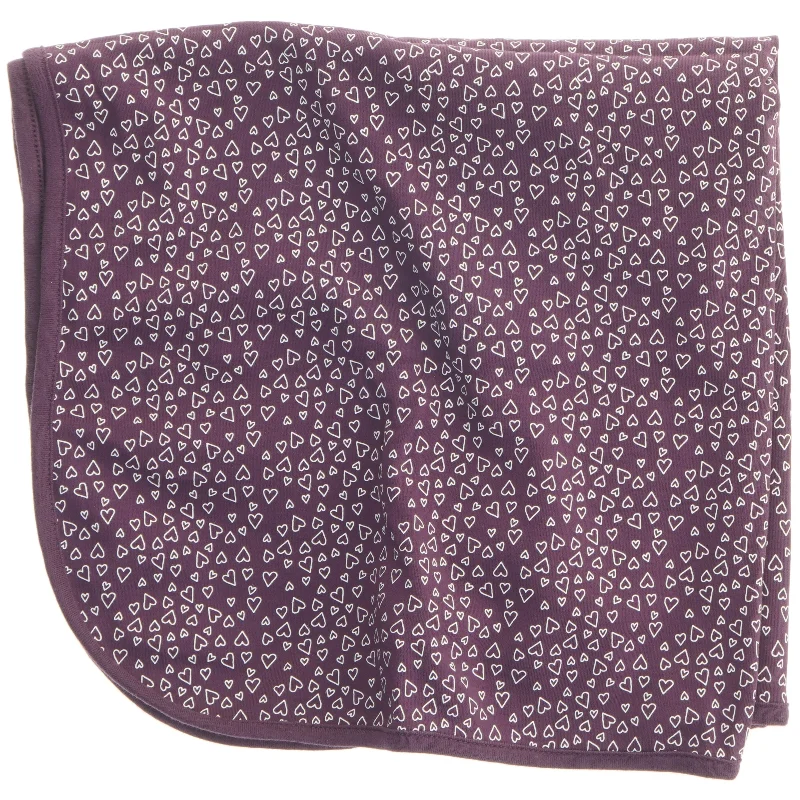 Lilla baby tæppe med hjerter (str. 65x65 cm)