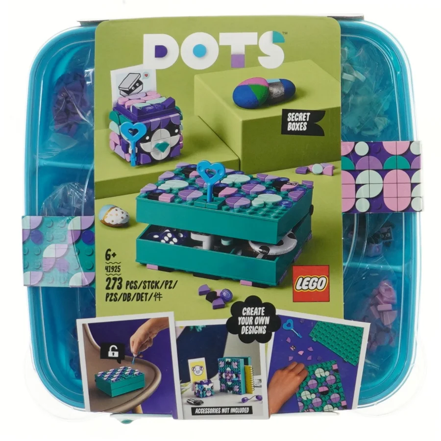 LEGO Dots hemmelige bokse fra LEGO (str. 22x22 cm)