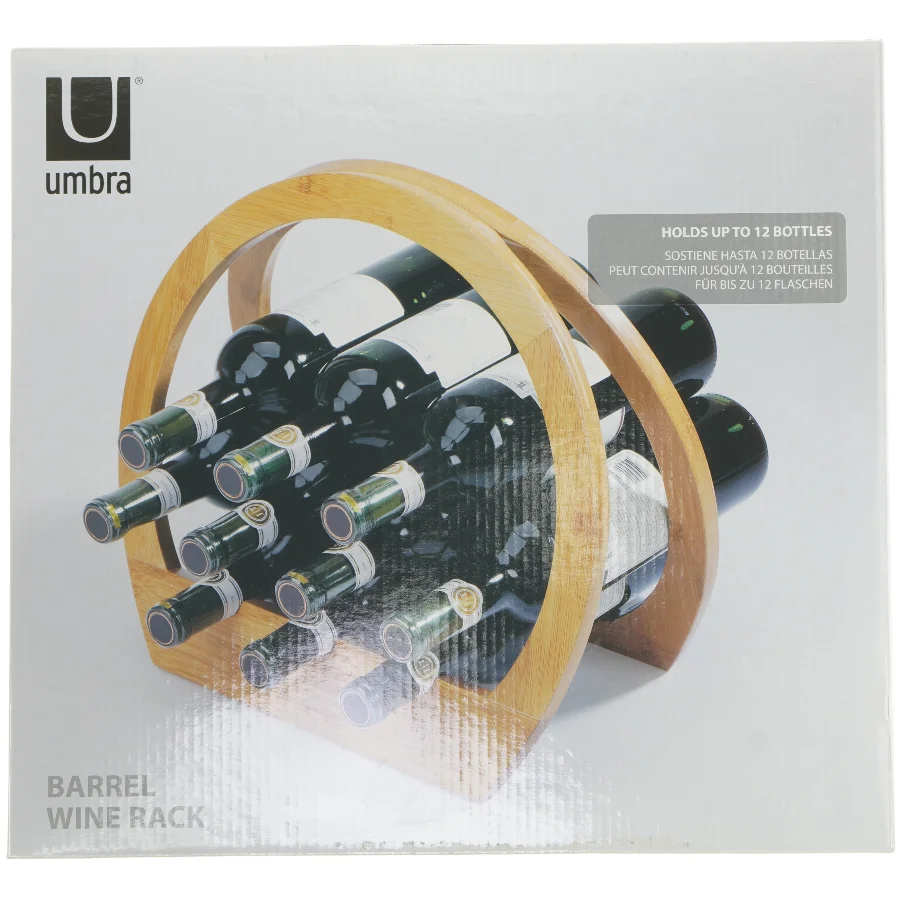 Vinreol i træ fra Umbra (str. 34x37 cm)