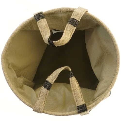 Opbevaringskurv Sødahl med striber (str. Ø 32,5 cm længde 28 cm)